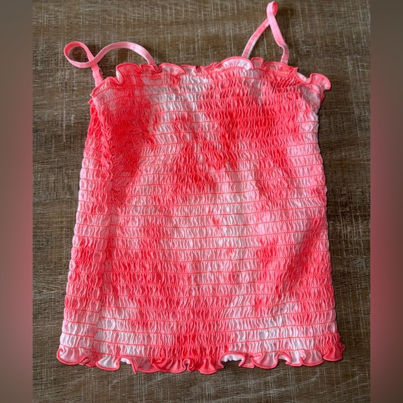 abercrombie kids Other - Abercrombie Kids (11/12) Pink/White Tie Dye Stretchy Tank Top